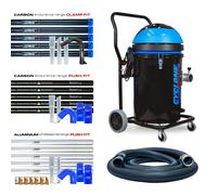 Kiam CYCLONE® Gutter Vacuum System 3600W Polypropylene (Black) - 36ft Carbon Push-Fit