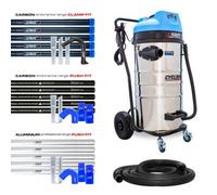 KIAM Cyclone Lite Kv100 Gutter Vacuum 3600W - 40Ft Clamped Carbon Pole Kit