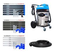 KIAM Cyclone Lite Kv60 Gutter Vacuum 3600W - 40Ft Carbon Push-Fit Pole Kit