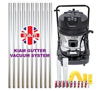 Kiam Gutter Cleaning System KV60-3 3000W Triple Motor Industrial Wet & Dry Vacuum Cleaner & Gutter Pole Kit (40ft (12m))
