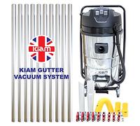 Kiam Gutter Cleaning System KV80-3 3600W Triple Motor Industrial Wet & Dry Vacuum Cleaner & Gutter Pole Kit (40ft (12m))