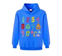 Kiamseay Numbers Day Kids Hoodie Hoodie Boys Girls Cotton Top Math Pullover (Navy Blue,7-8 Years,7 Years,8 Years)