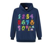 Kiamseay Numbers Day Kids Hoodie Hoodie Boys Girls Cotton Top Math Pullover (Royal Blue,11-12 Years,11 Years,12 Years)