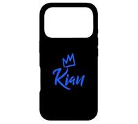 Kian the King/Blue Crown & Name for Men Called Kian Case for iPhone 17 Pro