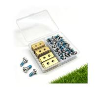 KIANJA 30 x Robotic Lawnmower Blades with Screws - Titanium-Coated Replacement Blades for Worx Landroid, Einhell Freelexo, Landxcape, Scheppach & Ecovacs Goat - Lawn Robot Blades Set