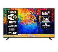 Kiano Elegance 55" 4K UHD Smart TV, Resolution 3840x2160, Brightness 200 cd/m², WiFi, Miracast/Eshare, Web Browser, USB PVR Playback/Recording, HDR10, Dolby Audio & Digital Plus, EPG Guide