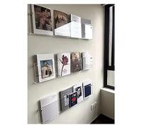 Kiaoeiuyti 3 Pack Commercial Acrylic Holders for Brochures/Magazine/Journals, Wall Mount Clear Documents Display Stand Rack for Waiting Room/Salon/Tourist Attractions (Size : W 120cm/47.2in)