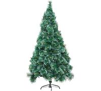 Kiaoeiuyti Christmas Tree Artificial Tree Decoration Artificial Snowflake Christmas Tree Pine Needle Tree With Stand Fireproof Festive Decoration (Size : 6.8ft(210cm)) (6.8ft(210cm)) () Fashionable