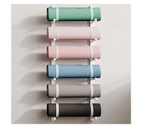 Kiaoeiuyti Commercial Yoga Mat Holder Wall Mount White, Modern Heavy Duty Multi-function Display Stand Rack for Foam Roller/Massage Rollers, Gym/Home/Office/Studio (Size : 6 tier)