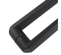 Kiaoeiuyti Double-Sided Door Handle Round Corner,2 Pack Side Mount Pull Handle Back to Back,Matte Black Handle for Shower Glass Door/Barn Wood Door,4 cm Wide Pole(OneColor 104cm/41)