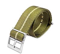 Kiaoeiuyti Military Nylon Watchband for Tudor Watch Strap 22mm French Troops NATO Zulu Parachute Bracelet Accessories (Color : A27 Silver Clasp, Size : 20mm) Interesting life