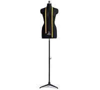 Kiaoeiuyti Pinnable Sewing Female Mannequin Torso with Tripod Stand Dress Form Adjustable Display, Adults Women Styrofoam Upper Torso Dress Model for Studio School (Color : Black, Size : 86#)