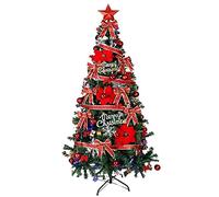 Kiaoeiuyti Pop Up Christmas Tree with Stand,Green Tinsel Collapsible Artificial Christmas Tree for Holiday Christmas Hom Christmas tree (Yellow) Fashionable