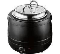 Kiaoeiuyti Portable Soup Kettle Warmer, 13 L Stainless Steel Buffet Food warmer Pot with Lid, for Gravy and Soup,A