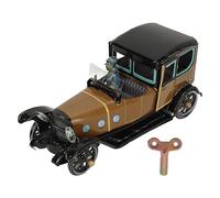 KIAOPU Vintage Wind Up Car Toy | Handcrafted Tinplate Retro Clockwork Toy for Adults/Collectors | Classic Car Model for Home Decor/Present/Party | Nostalgic Collectible