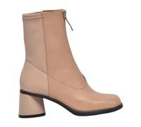 Kiara Ankle Boot Leather Polyester Rubber - female - Camper - Heeled Boots - Beige - 4 UK - Shoes 4 UK