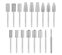 Kiara Sky Drill Bit 17 Piece Set | for Beyond Pro Drill | Carbide Bits for Nail Tech, Remove Acrylic & Gel Polish | Non Coated