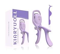 KIARYUOLL Electric Heated Eyelash Curler Kit Hot Lash Therapy Professional Eyelash Tools Battery Powered Lash Lifter Rechargeable Clamp for Various Eye Types Gift Plastic Material (Colour Purple)