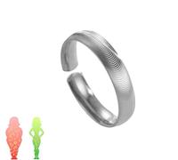 KIASRZN Lymphatic Magnetic Therapy Cats Eye Ring, Lymphatic Drainage Copper Magnetic Therapy Rings,Fashion open lymphatic drainage ring for women and men (Silver)
