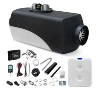 KIASTER 5KW / 8KW 12V Diesel Heater Air Parking Heater Diesel Night Heater With LCD Display & Remote Control & Fuel Tank for Car Trucks Boat Trailer RV Caravan Campervans (White+Black, 5KW)