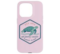 Kiawah Island Vintage Sea Turtle Atlantic Coast Beach Case for iPhone 15 Pro