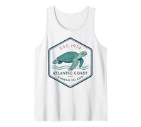 Kiawah Island Vintage Sea Turtle Atlantic Coast Beach Tank Top