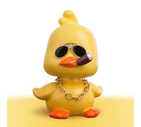 KIAYOO Car Bobblehead Duck, Funny Dashboard Accessories Interior Shaking Heads Nodding Doll, Home Office Ornaments Decor, Fun Gifts for Him Her Men Women Friends Boyfriend Birthday New Year Christmas
