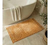 KIBAGA Beautiful Boho Rug with Tassels for Bathroom - Soft 2x3 ft Cotton | Washable, Non-slip Cotton Mat Fits Perfectly Into Your Bath - Ideal to Enhance Any Modern Home Decor