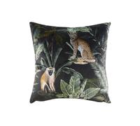 Kibale Jungle Animals Hand-Painted Printed Cushion Evans Lichfield Multi 43cm x 43cm