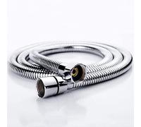 Kibath 190001 Stainless Steel Shower Bathtub Flexible Universal Extendable from 175 cm to 225 cm 175/225 cm