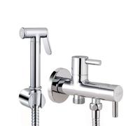 Kibath 414151 Intimate Hygiene with Installation Without Bidet Substitute Work; Toilet tap; Cold Water only; Gloss Chrome
