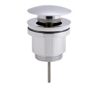 Kibath L469371 Universal CLAC Click Valve with Socket Made of Brass with Gloss Chrome Finishes. Measurement for Push Up Drain of Standard Basins and Bidets. Guaranteed Original Parts