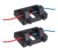 KIBBEH 2-Pack Electric Wire Welding Fixture, Helping Hands Soldering Clamps with Anti-Slip Dual Clips, Upgraded Spring Jaws for Soldering Wire & PCB, Durable 11.93mm Thick Tool for DIY Repair (Black)
