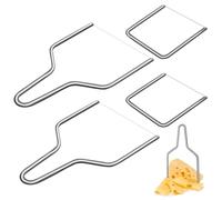 KIBBEH 4 Pcs Stainless Steel Cheese Slicer with Wire Cheese Cutter for Kitchen Block Cheese and Butter Slicer Tool (Y Type & U Type)