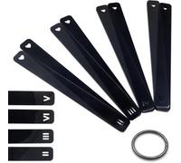 KIBBEH 8 Pcs Polymer Clay Depth Guide Set,4 Size for Adjustable Thickness Gauges for Precise Thickness Control, Durable Roller Depth Guides for Crafting