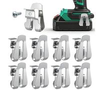 KIBBEH 8Pcs Stainless Steel Belt Hook for Ryobi Drill