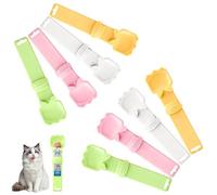 KIBBEH Cat Feed Spoon - 8 PCS Multi-Functional Cat Treat Spoons, Liquid Snack Dispenser for Mess-Free Feeding, Can Opener & Food Mixer for Wet Food, Puree & Bisque (4 Colours)
