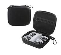 KIBBEH Portable Storage Bag for Drones, Compatible with Fergio Neo Drones, Waterproof Black PU Leather, Ideal for Drones and Accessories