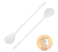 KIBBEH Silicone Bottle Brush 360 Rotating Soft Bristle | 2-pack set, 360° no-dead-angle, anti-drop, for bottles, tall glasses, narrow containers, dishwasher safe