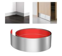 KIBBEH Stainless Steel Door Kick Plate 4" x 118" - Heavy Duty Self Adhesive Toe Kick Protector for Doors, Cabinets & Kitchen Islands,Scratch & Rust Proof,Easy Fit Trim-to-Size