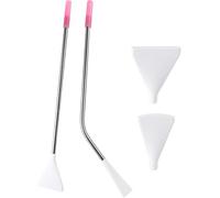 KIBBEH Stainless Steel Straw Pour Painting Supplies for Acrylic Tools, Pour Painting Supplies for Fluid Art Bloom and Dutch Pour Techniques 4 Set,for Pour Palz Paint Bear