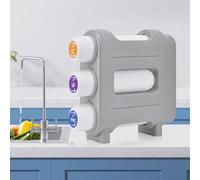 KIBBEH Under Sink Water Filtration System,3-level Filter Water Purifier,Reduces Lead, Chlorine,Bad Taste Odor,Water Purifier Directly Connected to the Kitchen Faucet,NSF/MSDS Certification