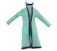KiBcsLic 1/12 Scale Hooded Raincoat, Rain Jacket, PVC Outfit, Dress-up Accessories, Costume, Doll Clothes, green Long sleeves