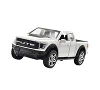 KiBcsLic 1:36 Scale Pickup Truck, Pull-back Vehicle, Die-cast Metal Toy Car Model for, White