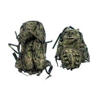 KiBcsLic 1/6 Action Figures Backpack DIY Decor Handmade Stylish Doll Rucksack with Side Pockets for 12" Doll Accessories Dress Up Body, small and large