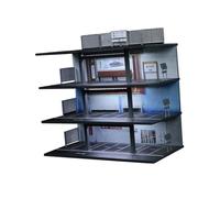 KiBcsLic 1/64 Model Car Display Case, Miniature Scenario, Model Garage, Diorama, Decoration, Ornament, Photo Prop, Toy Car Storage Box, Style B