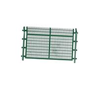 KiBcsLic 1/64 Scale Miniature Fence Model, Realistic Architecture, Buildings, Fence Barriers, Model Railway Accessories for DIY Projects, green 1 grids