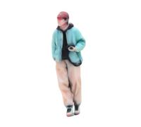 KiBcsLic 1/64 Scale Photographer Figure, Hand-painted, Micro Landscape, Sand Table Layout Decoration, Hand-painted Miniature Scene Figure, Style B