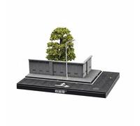 KiBcsLic 1:64 Street Scene Model Detailed Miniature Street Scene Display Easy Assembly Miniature Road Display for Hobbyists, 164 Wall Light 1