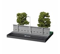 KiBcsLic 1:64 Street Scene Model Detailed Miniature Street Scene Display Easy Assembly Miniature Road Display for Hobbyists, 164 Wall Light 2